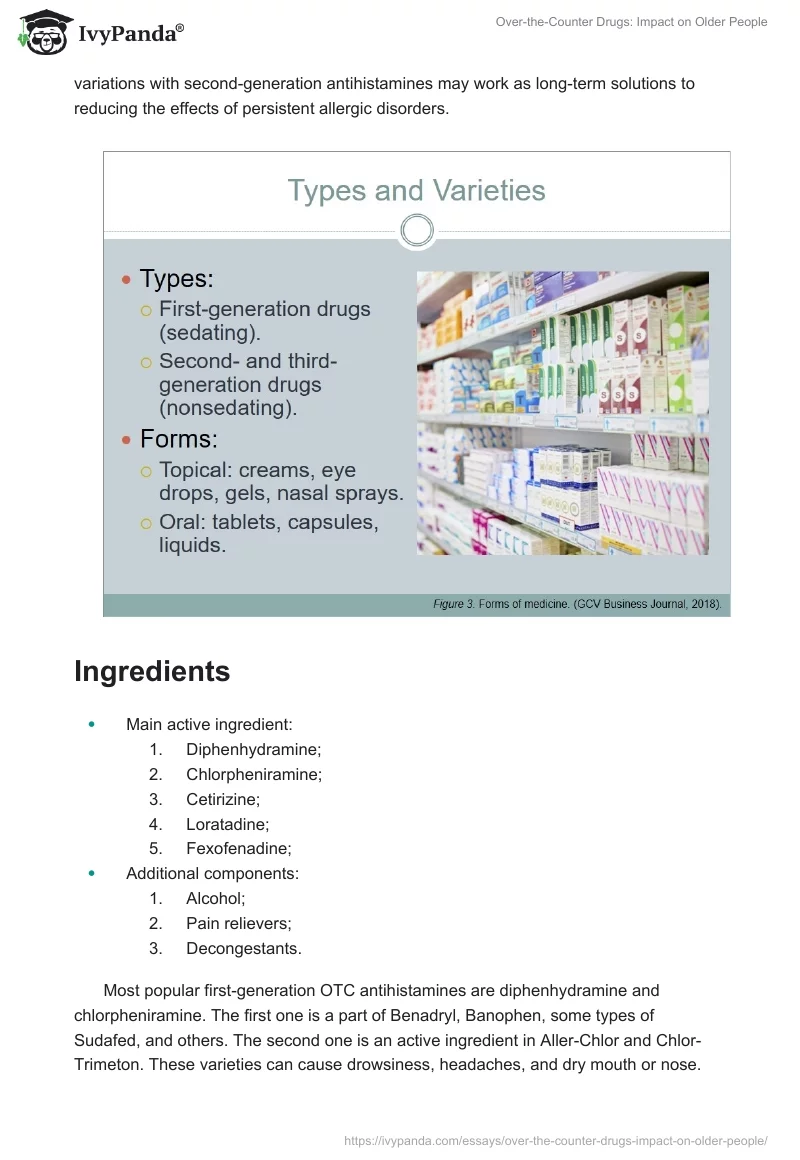Over-the-Counter Drugs: Impact on Older People. Page 4