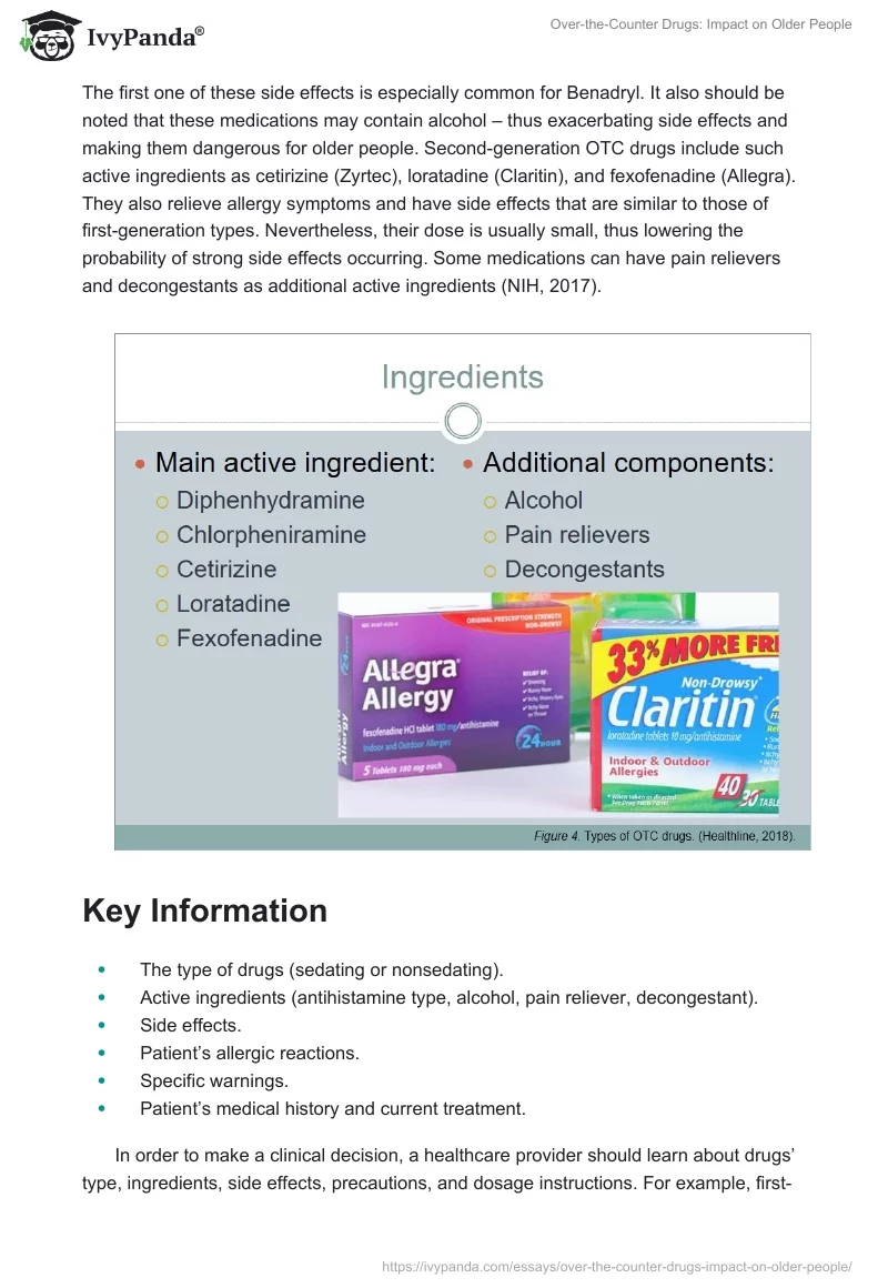 Over-the-Counter Drugs: Impact on Older People. Page 5