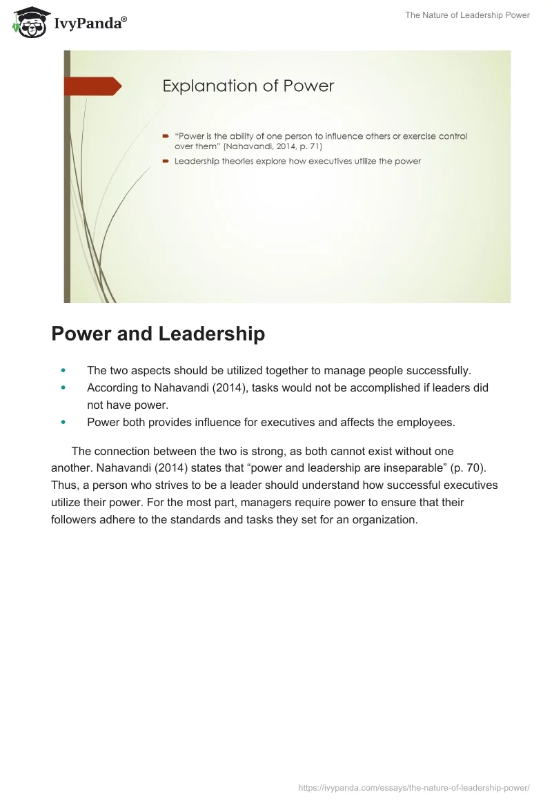 The Nature of Leadership Power. Page 3