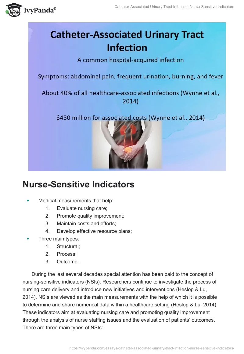 Catheter-Associated Urinary Tract Infection: Nurse-Sensitive Indicators. Page 2