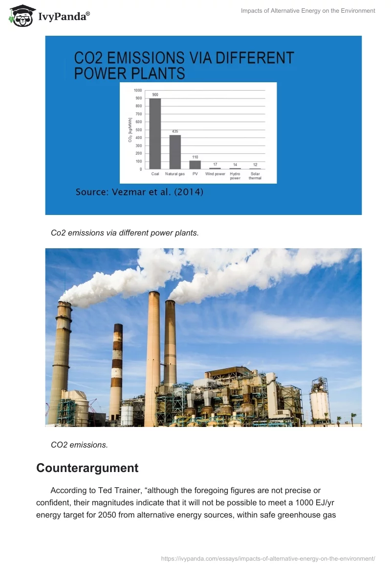 Impacts of Alternative Energy on the Environment. Page 5