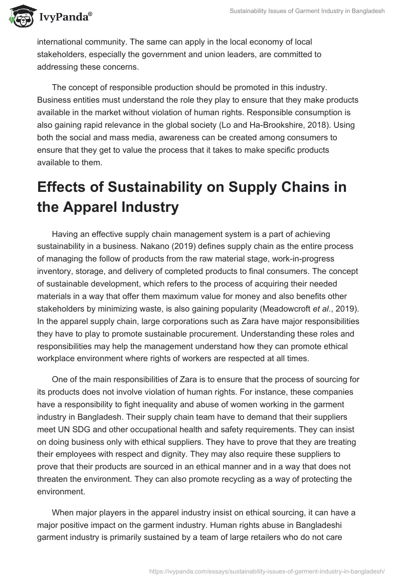 Sustainability Issues of Garment Industry in Bangladesh. Page 3