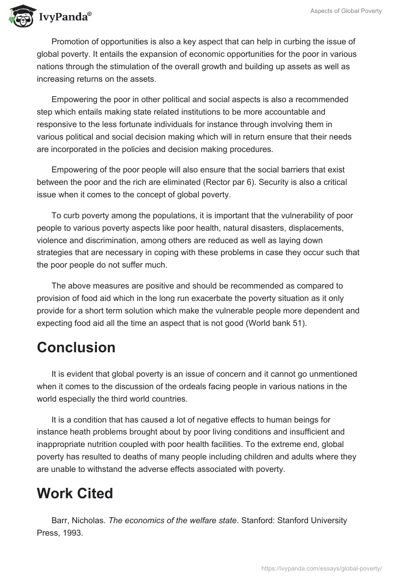 Aspects of Global Poverty. Page 3