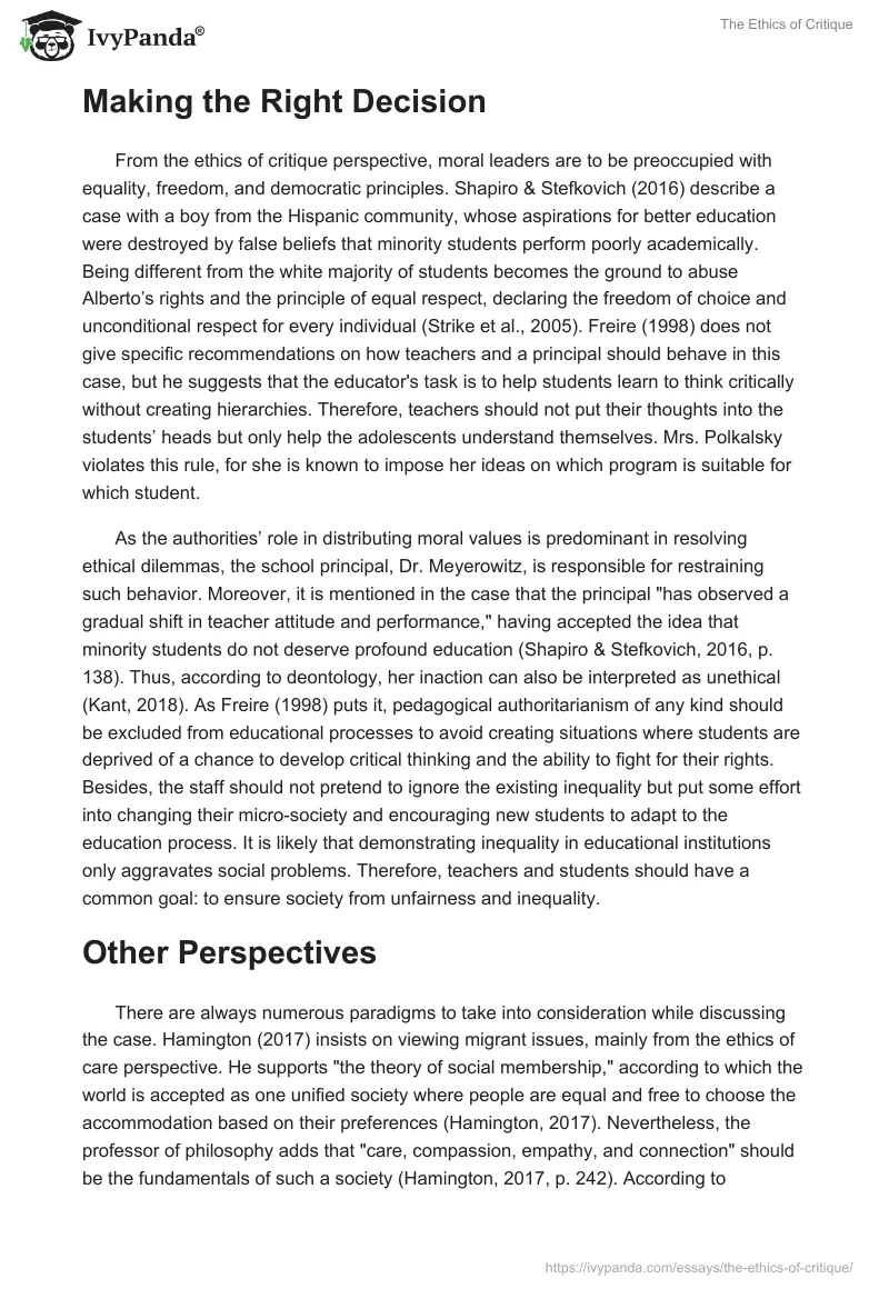 The Ethics of Critique. Page 3