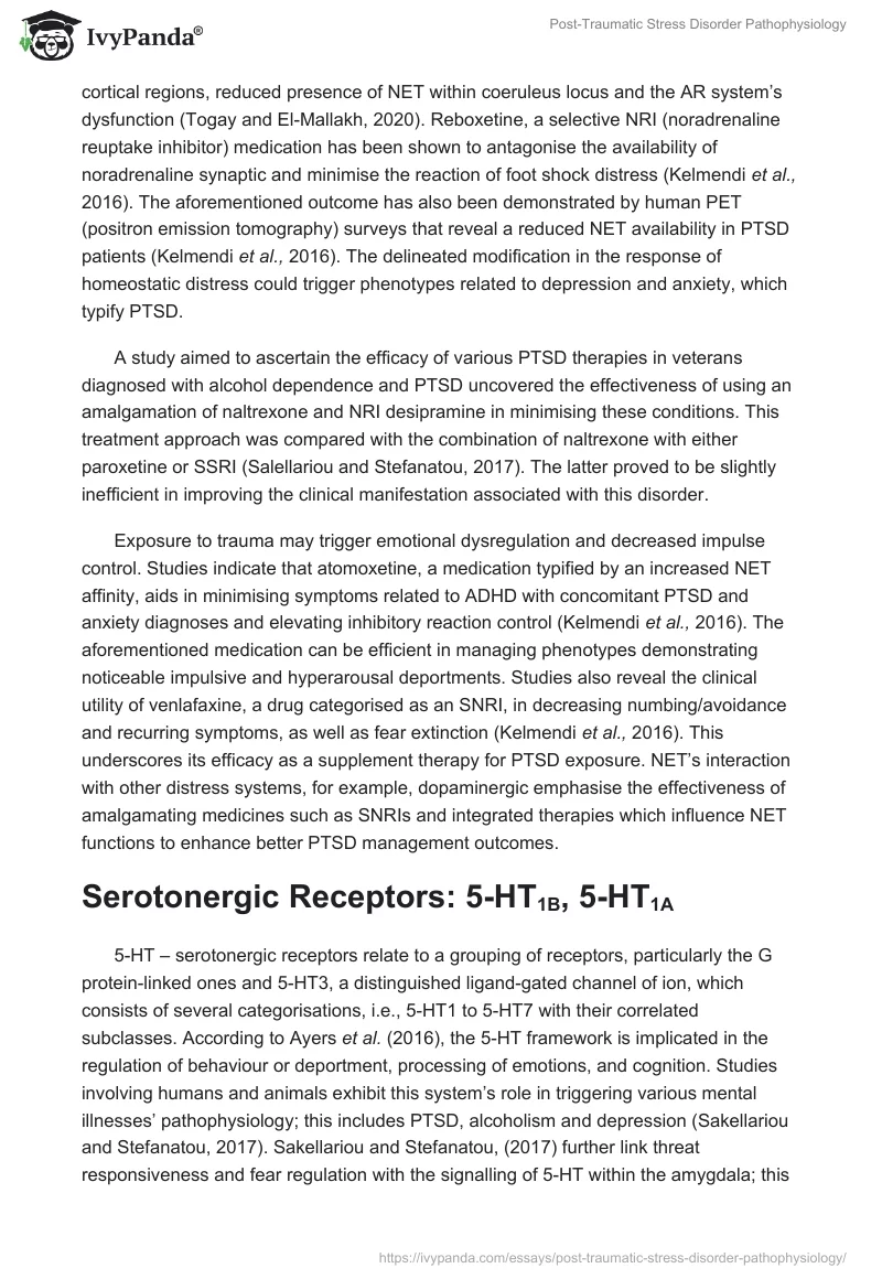 Post-Traumatic Stress Disorder Pathophysiology. Page 2