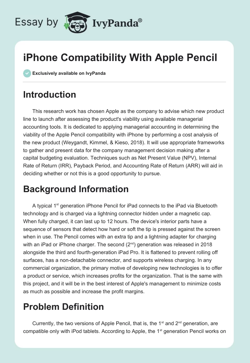 iPhone Compatibility With Apple Pencil. Page 1