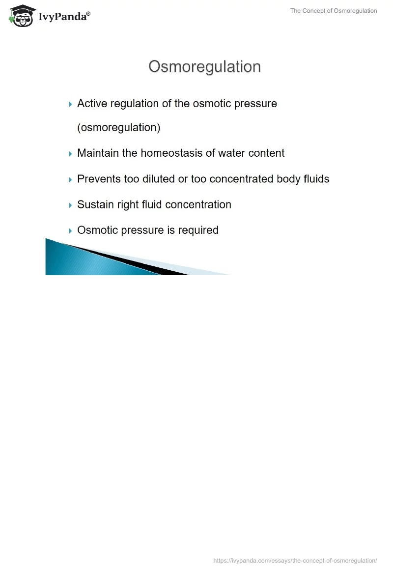 The Concept of Osmoregulation. Page 4