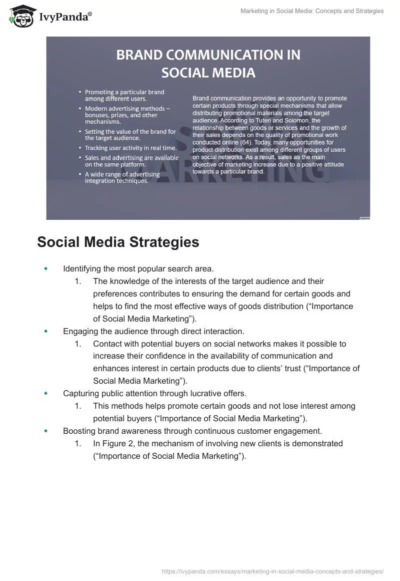 Marketing in Social Media: Concepts and Strategies. Page 3
