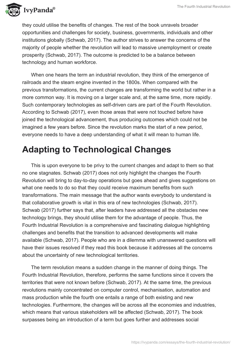 The Fourth Industrial Revolution. Page 2