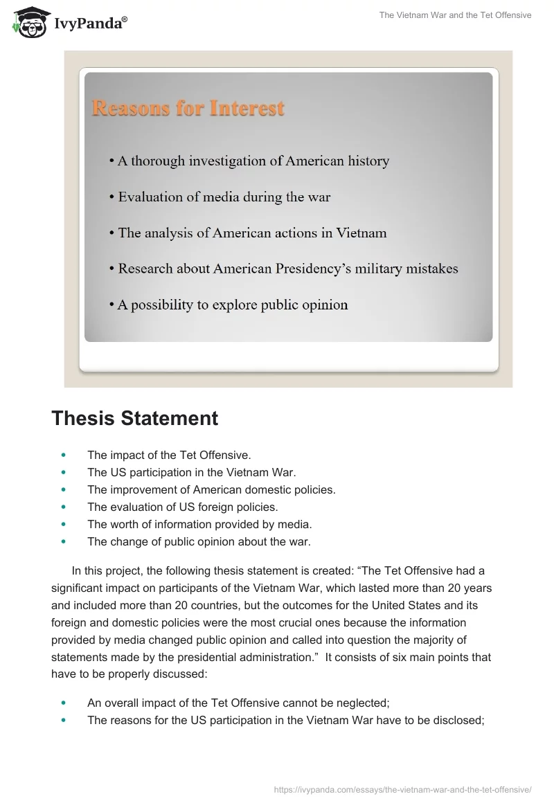 The Vietnam War and the Tet Offensive. Page 3