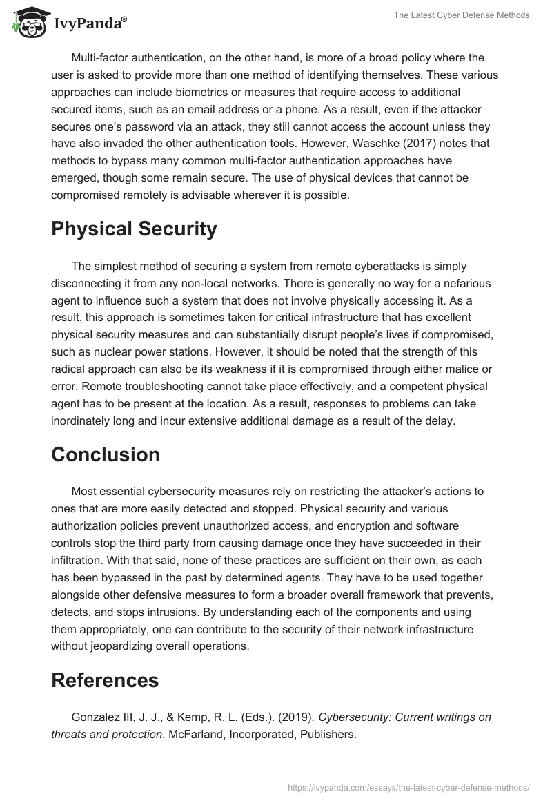 The Latest Cyber Defense Methods. Page 3