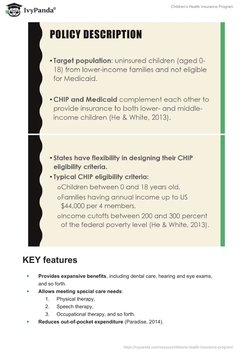 Children’s Health Insurance Program. Page 3