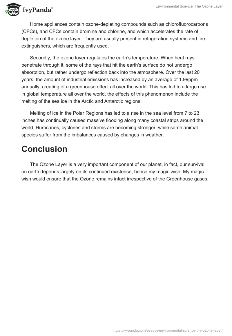 Environmental Science: The Ozone Layer. Page 2