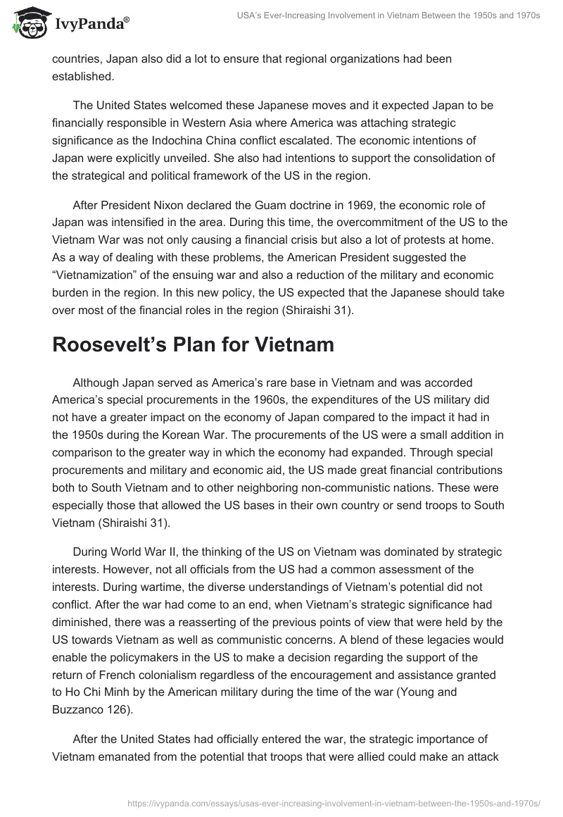 USA’s Ever-Increasing Involvement in Vietnam Between the 1950s and 1970s. Page 4