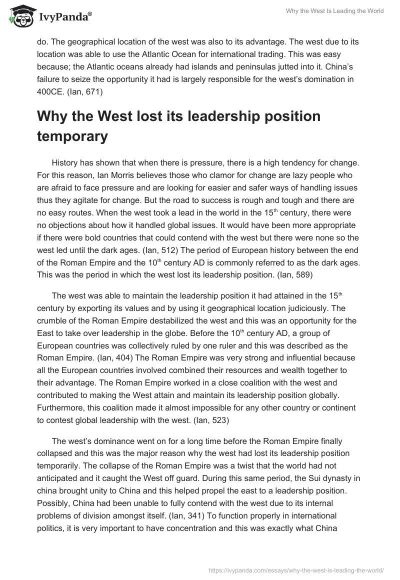 Why the West Is Leading the World. Page 3