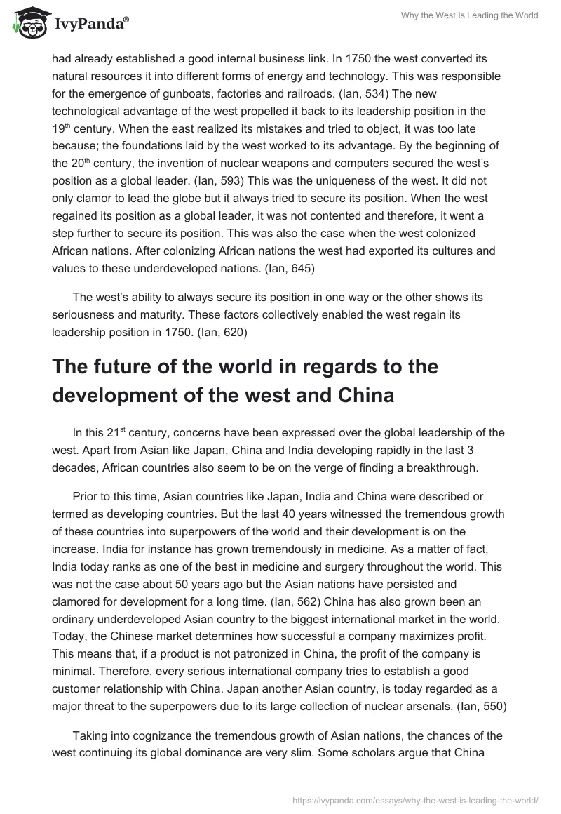 Why the West Is Leading the World. Page 5