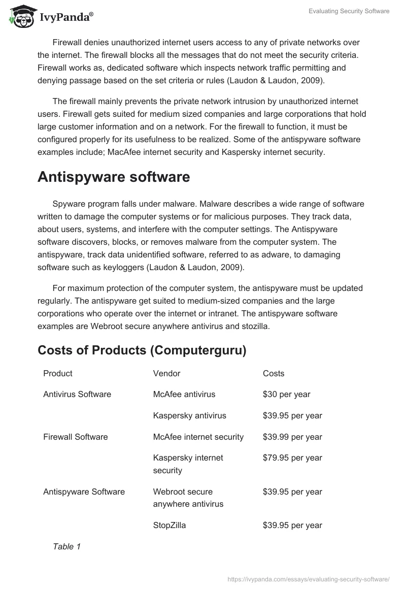 Evaluating Security Software. Page 2