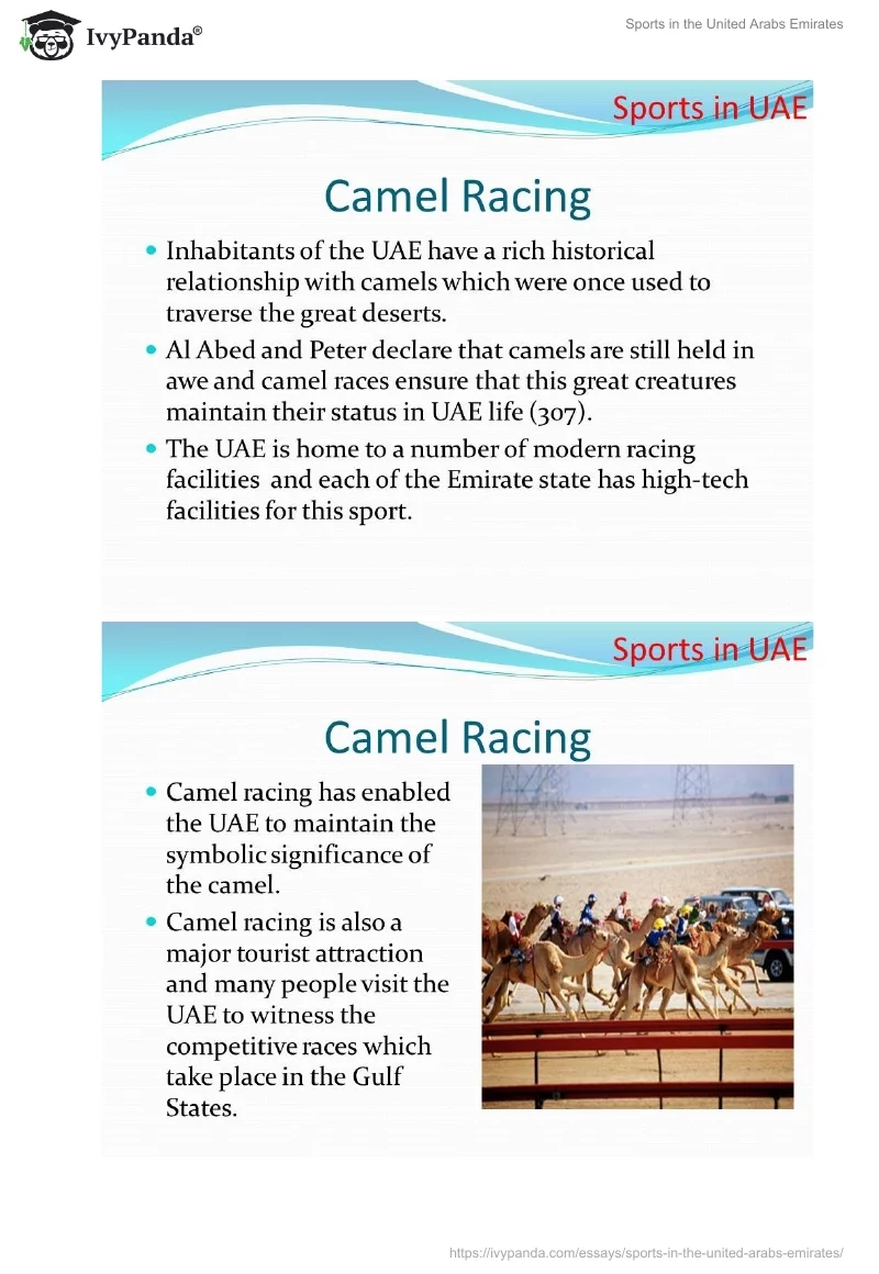 Sports in the United Arabs Emirates. Page 4