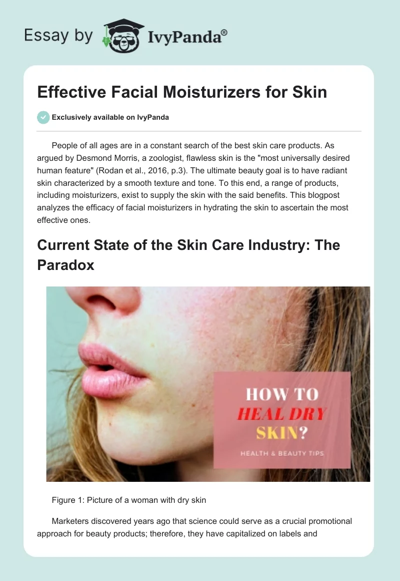 Effective Facial Moisturizers for Skin. Page 1