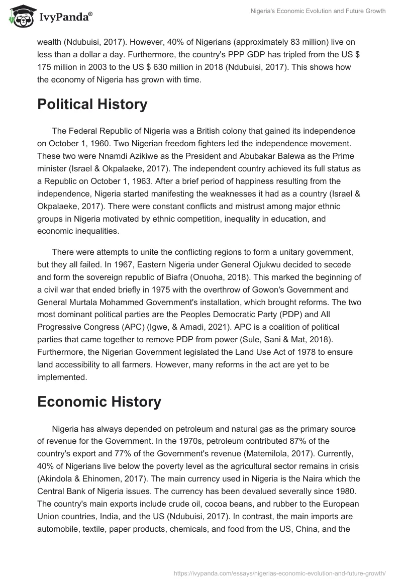 Nigeria's Economic Evolution and Future Growth. Page 2
