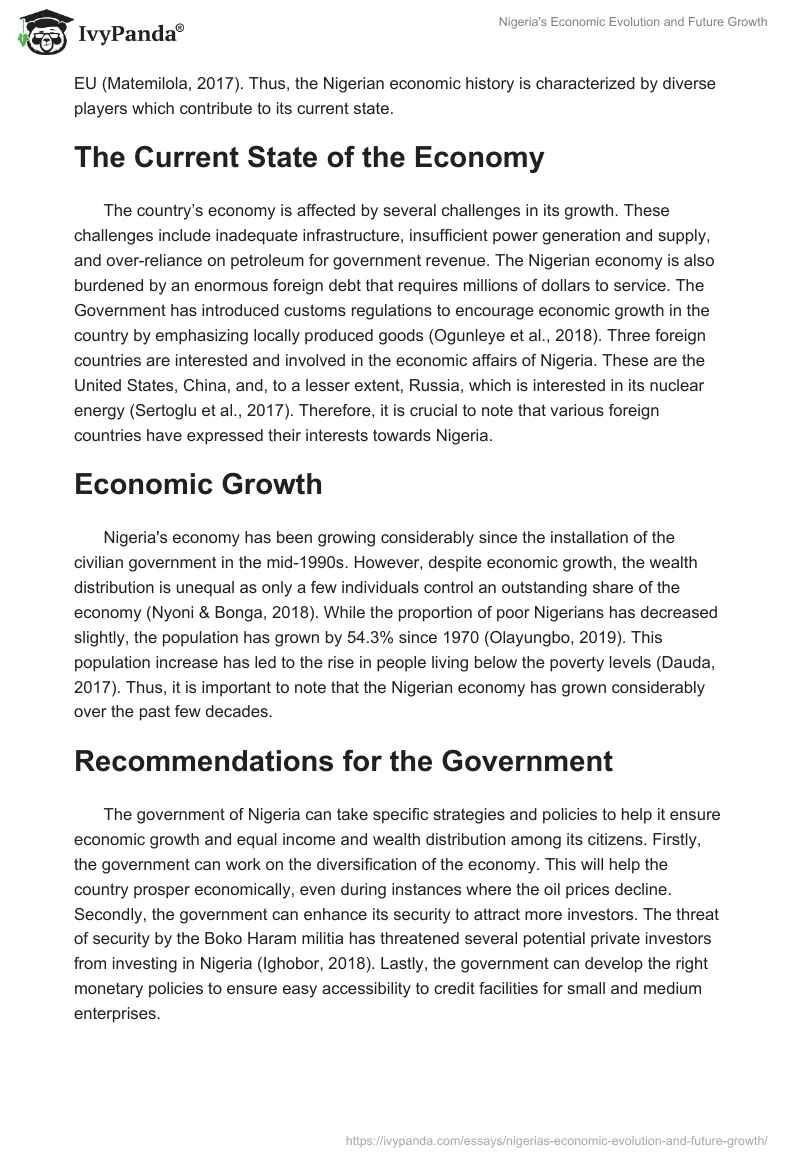 Nigeria's Economic Evolution and Future Growth. Page 3
