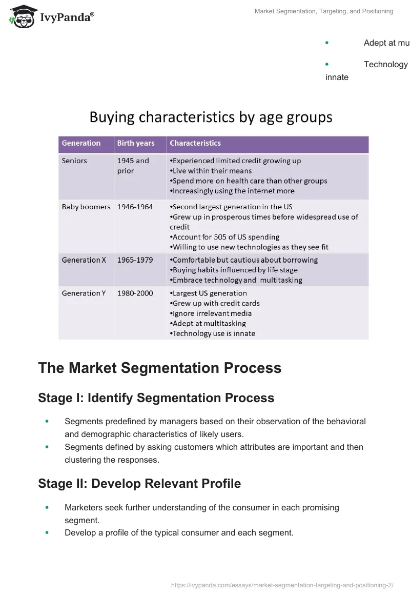 Market Segmentation, Targeting, and Positioning. Page 4