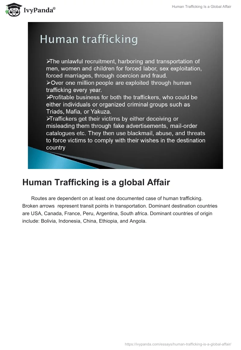 Human Trafficking Is a Global Affair. Page 2
