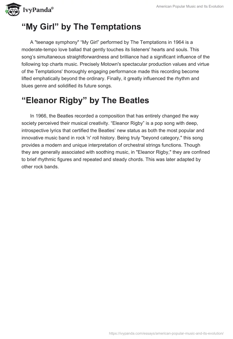 American Popular Music and Its Evolution. Page 4