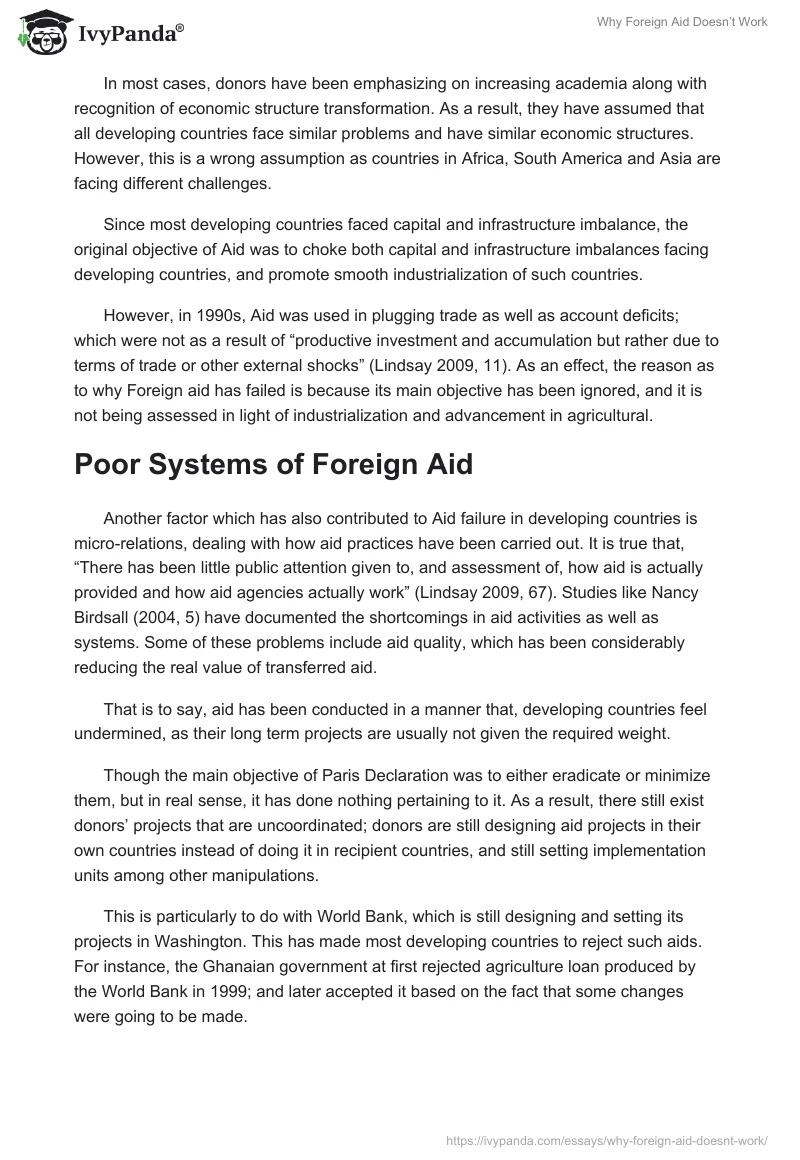 Why Foreign Aid Doesn’t Work. Page 2