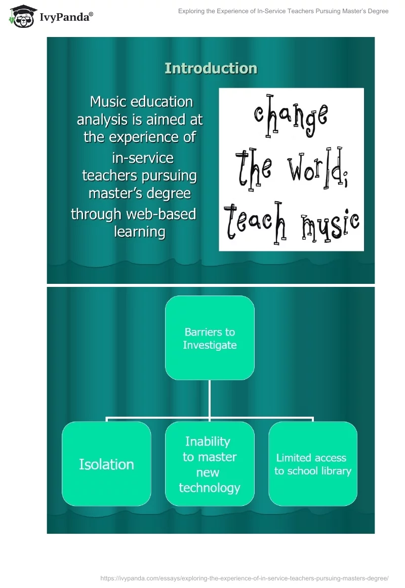 Exploring the Experience of In-Service Teachers Pursuing Master’s Degree. Page 2