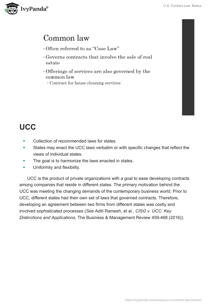 U.S. Contract Law: Basics. Page 4