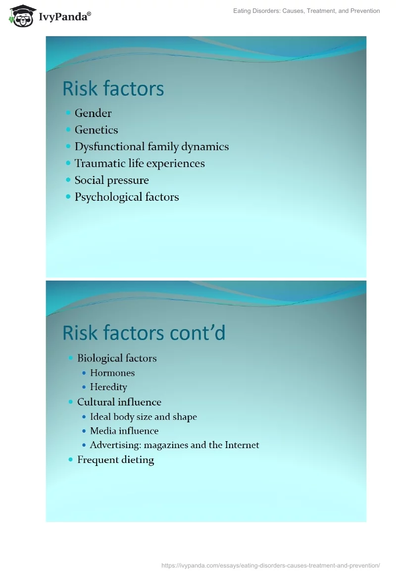 Eating Disorders: Causes, Treatment, and Prevention. Page 5