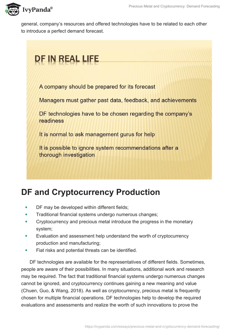 Precious Metal and Cryptocurrency: Demand Forecasting. Page 5