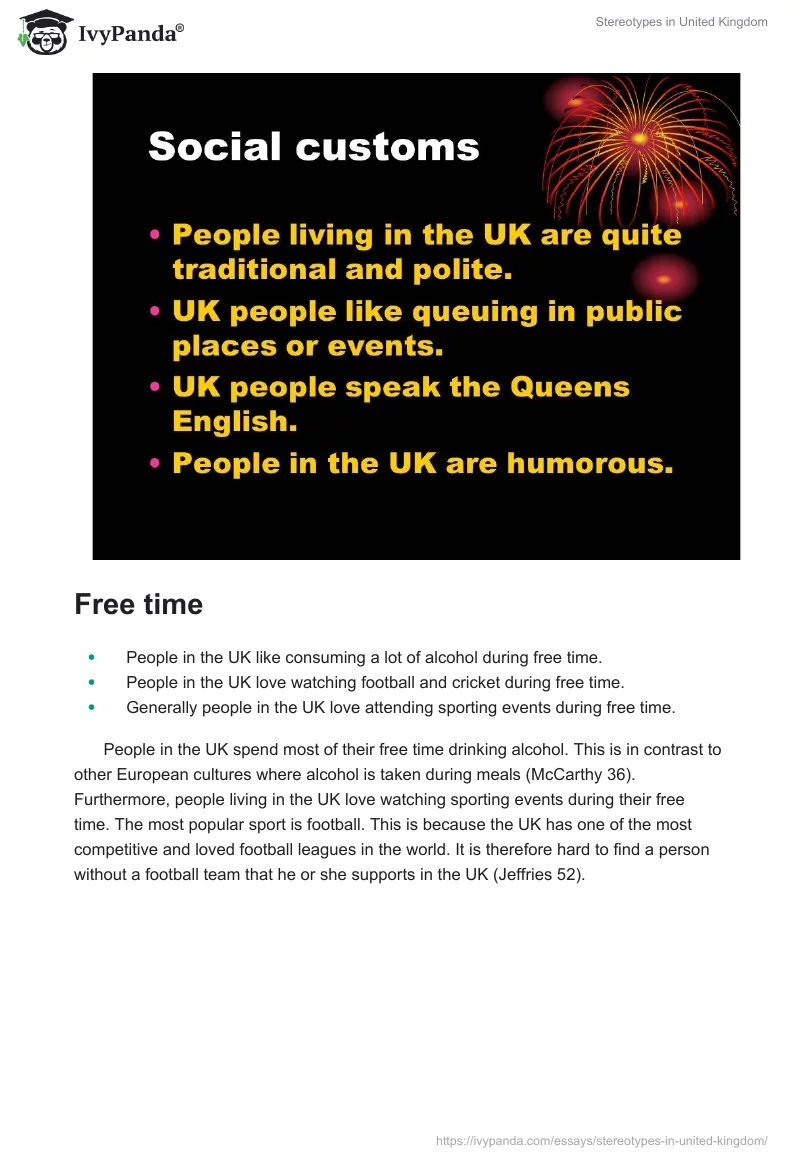 Stereotypes in United Kingdom. Page 5