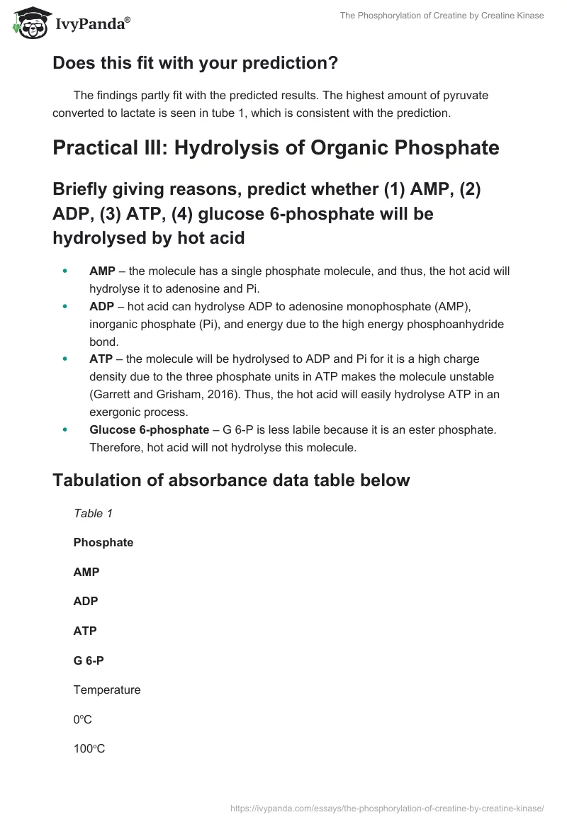 The Phosphorylation of Creatine by Creatine Kinase. Page 4