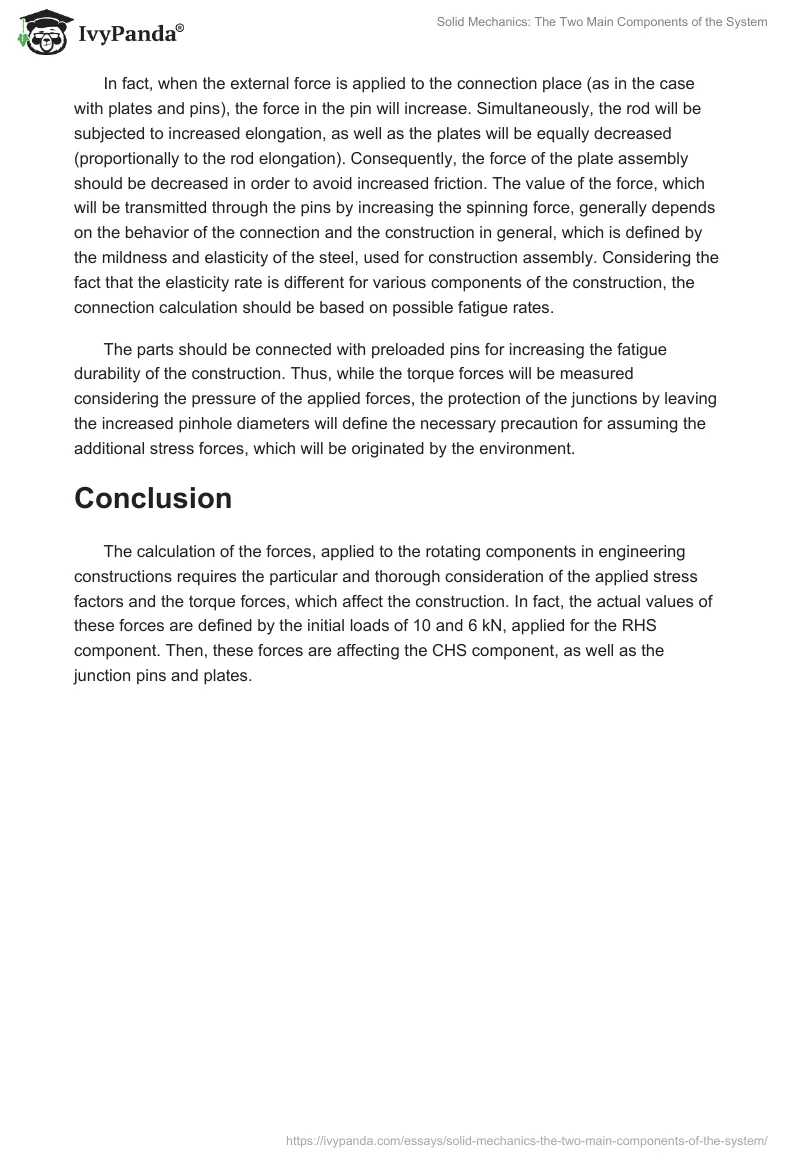 Solid Mechanics: The Two Main Components of the System. Page 4