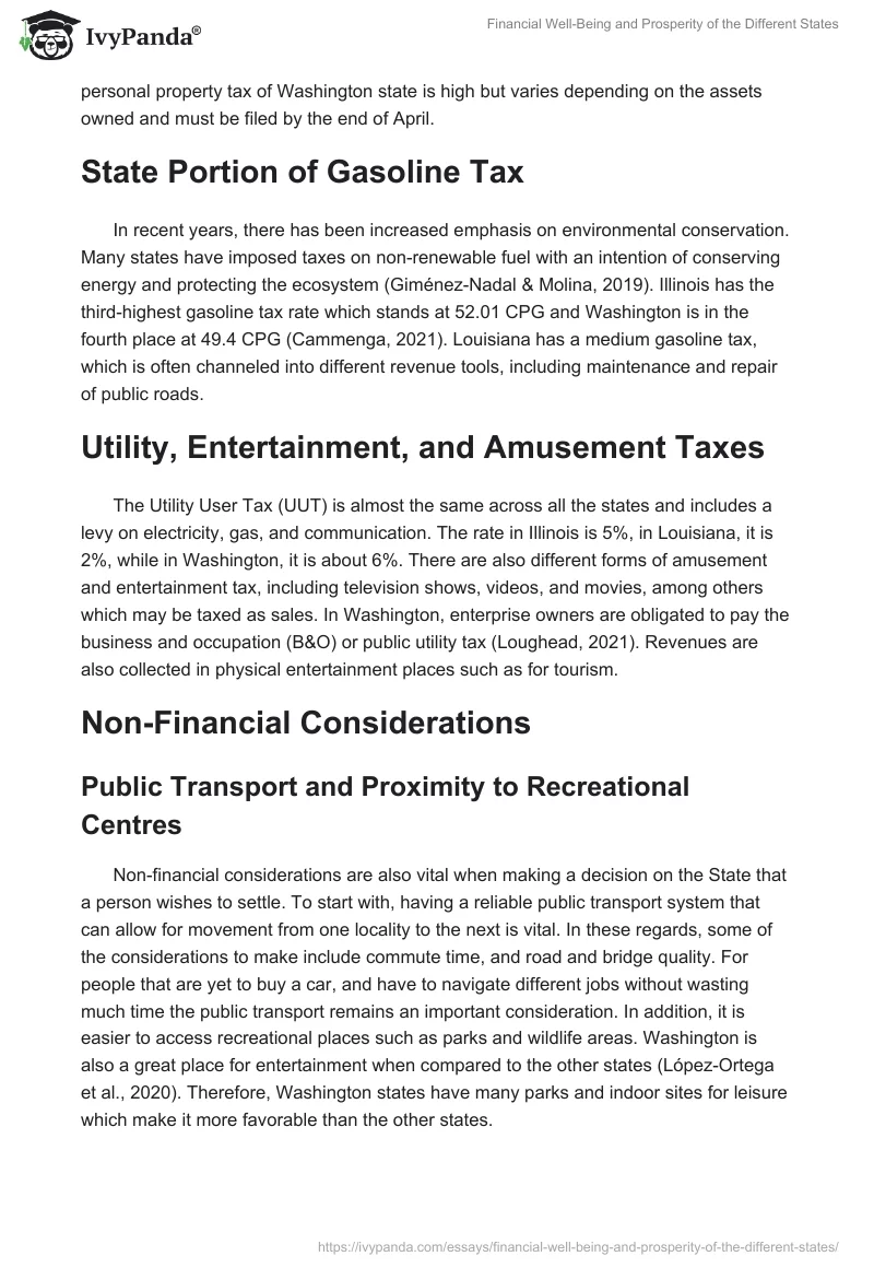Financial Well-Being and Prosperity of the Different States. Page 3