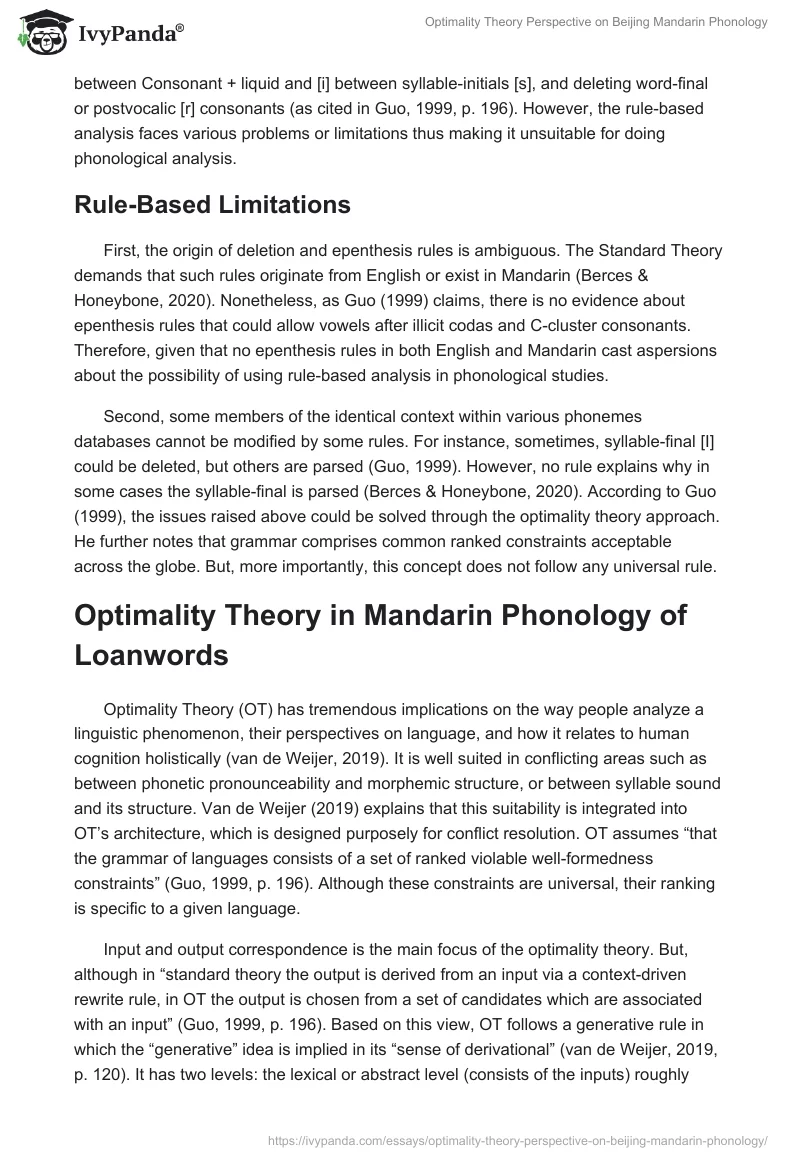 Optimality Theory Perspective on Beijing Mandarin Phonology. Page 3