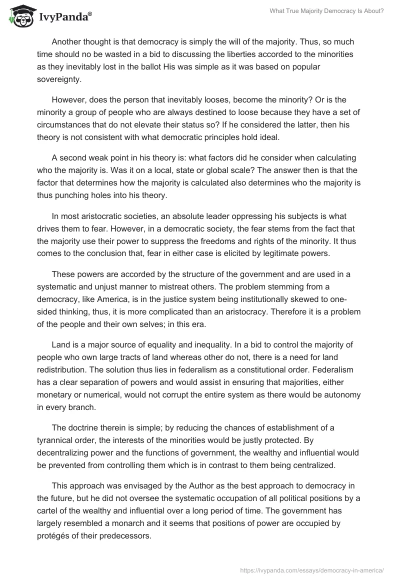 What True Majority Democracy Is About?. Page 2