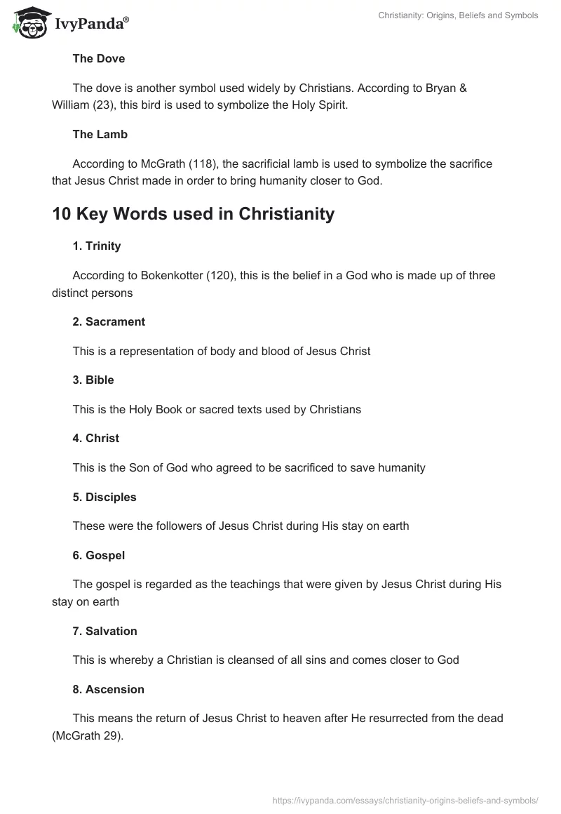 Christianity: Origins, Beliefs and Symbols. Page 5