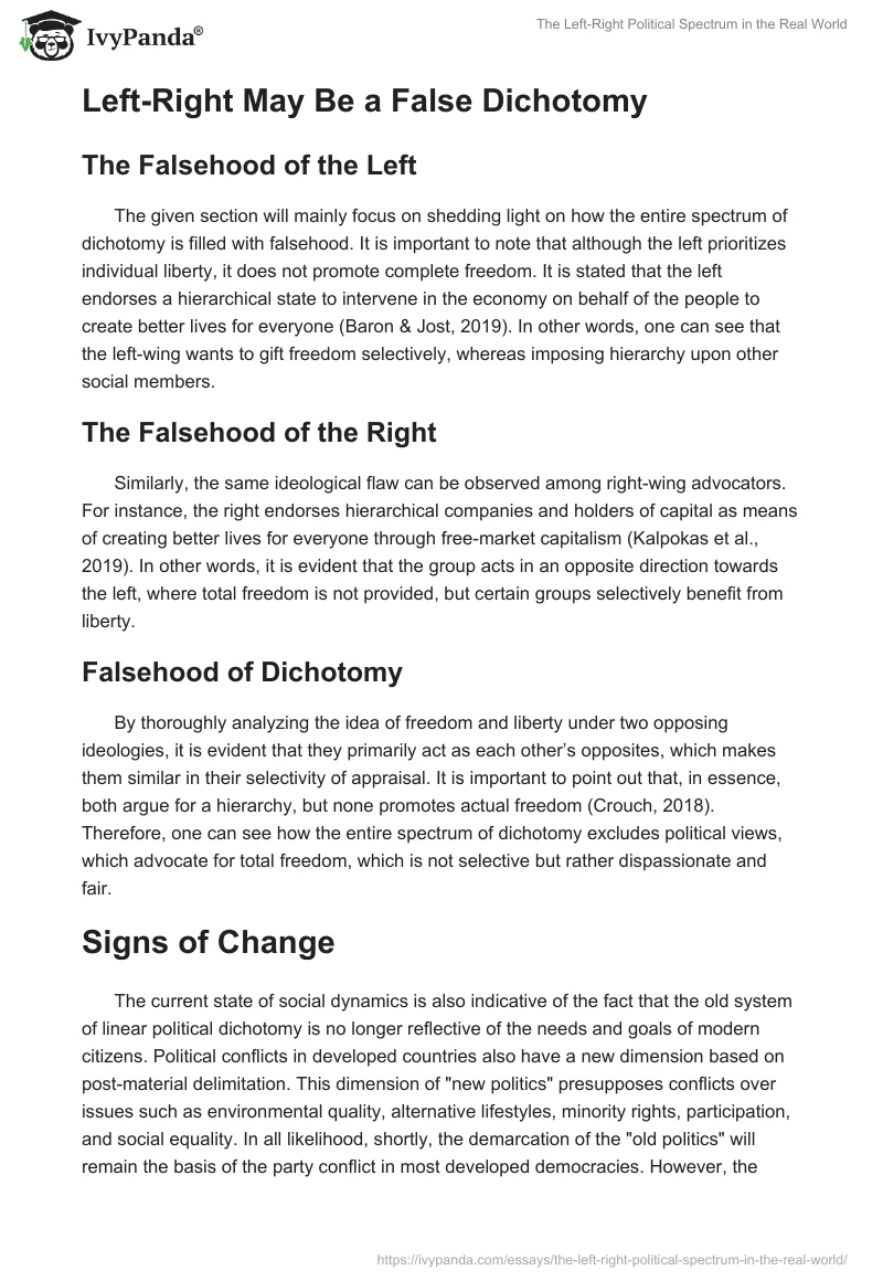 The Left-Right Political Spectrum in the Real World. Page 4