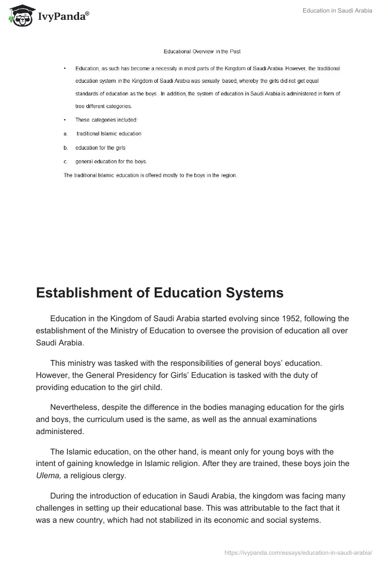 Education in Saudi Arabia. Page 3