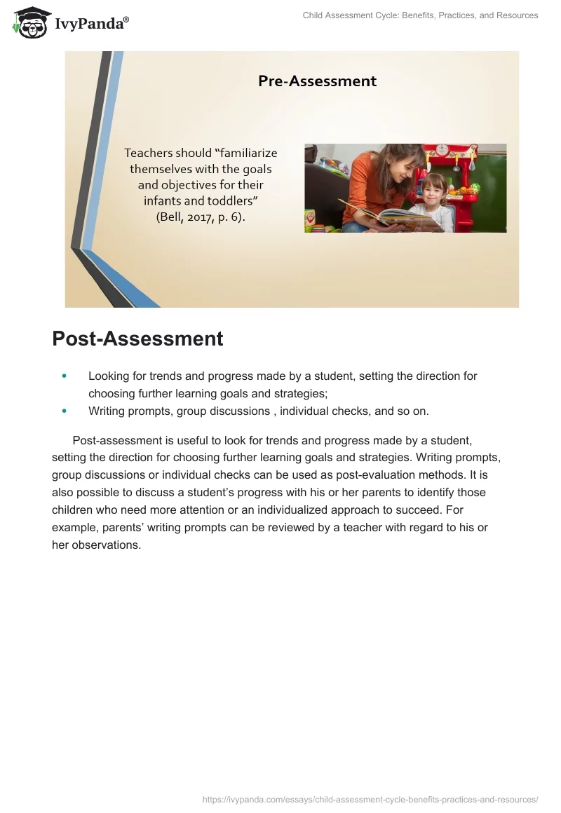 Child Assessment Cycle: Benefits, Practices, and Resources. Page 5