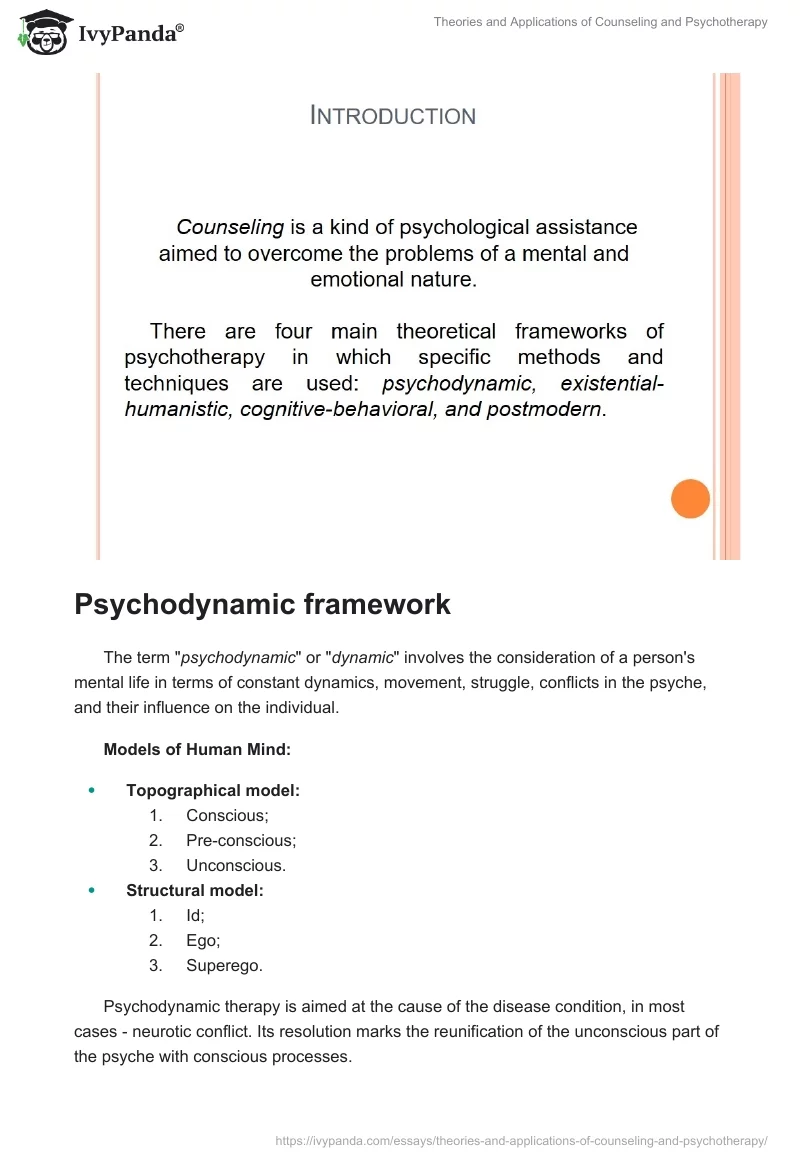 Theories and Applications of Counseling and Psychotherapy. Page 2
