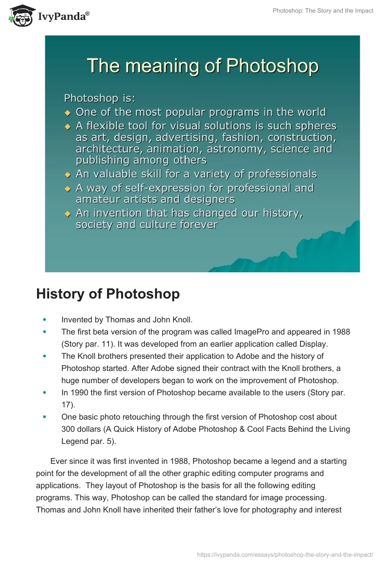 Photoshop: The Story and the Impact. Page 2