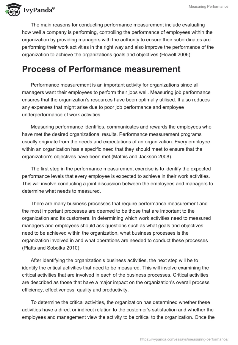 Measuring Performance. Page 2