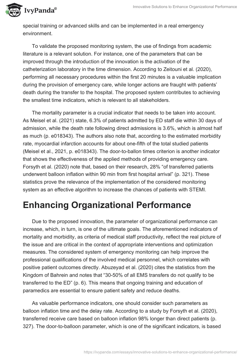 Innovative Solutions to Enhance Organizational Performance. Page 2