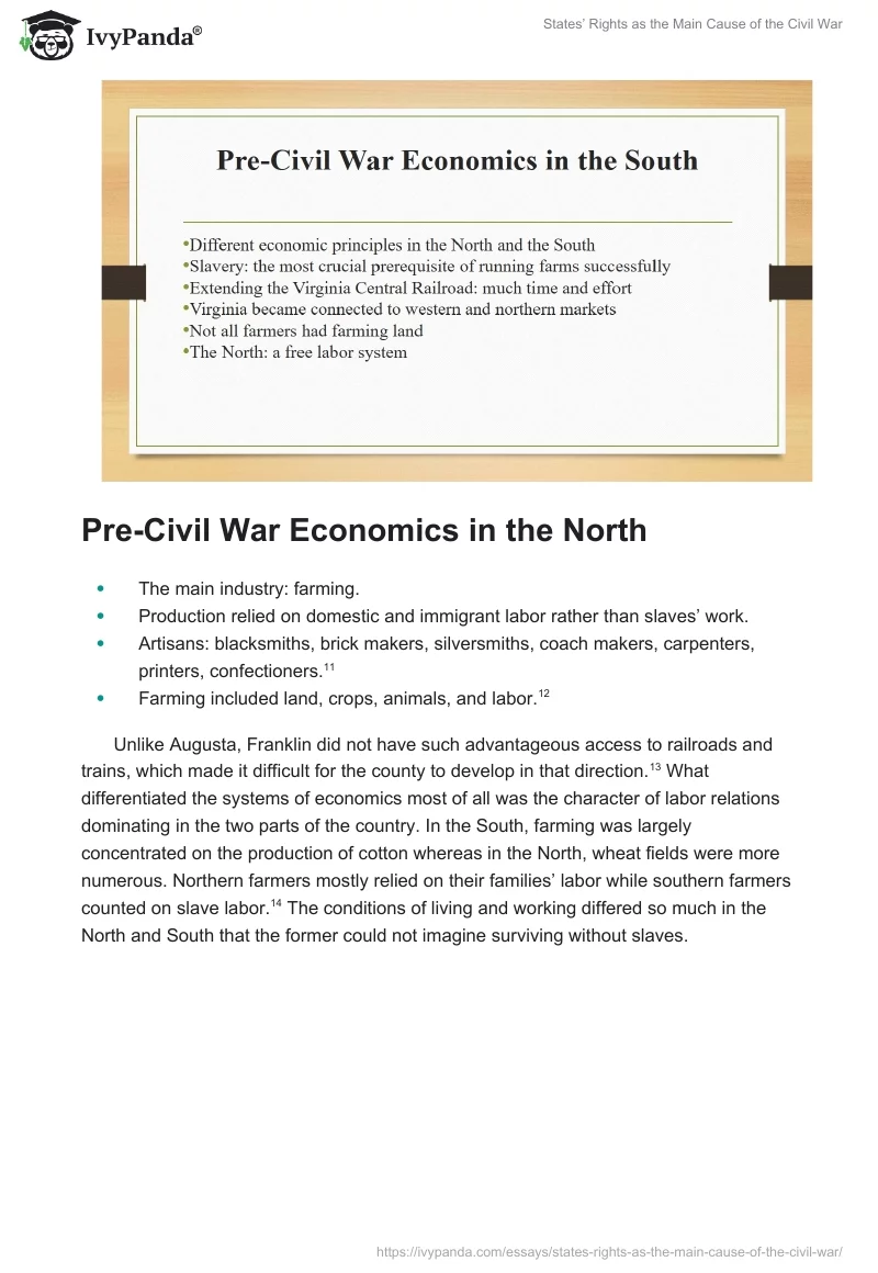 States’ Rights as the Main Cause of the Civil War. Page 3