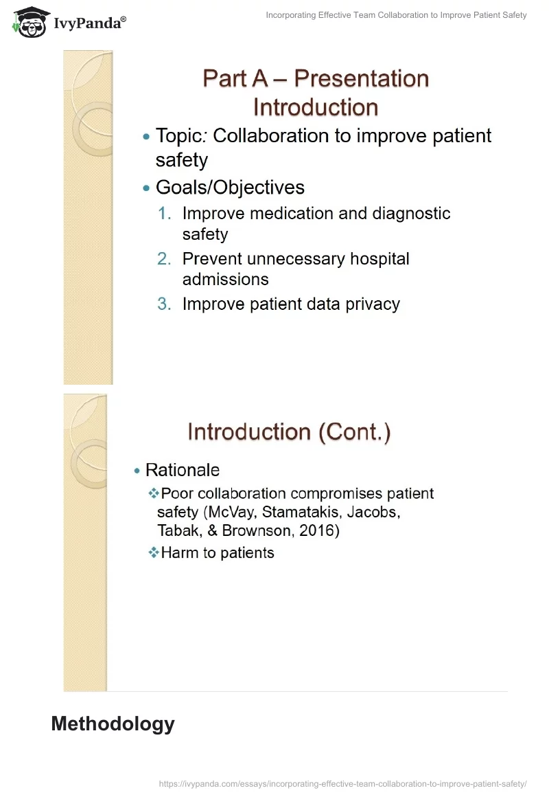 Incorporating Effective Team Collaboration to Improve Patient Safety. Page 2