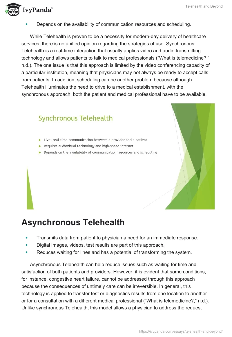 Telehealth and Beyond. Page 4